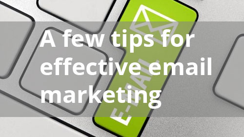 few tips email marketing