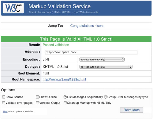 w3c validation check