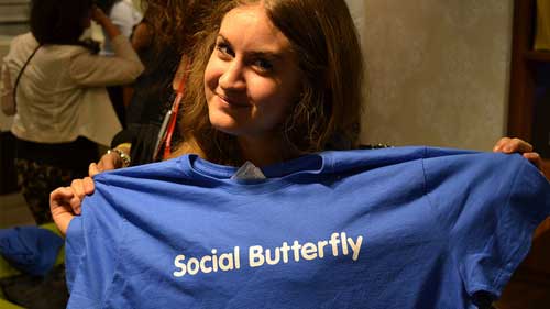 social media butterfly