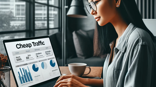 Buy cheap traffic for your new website